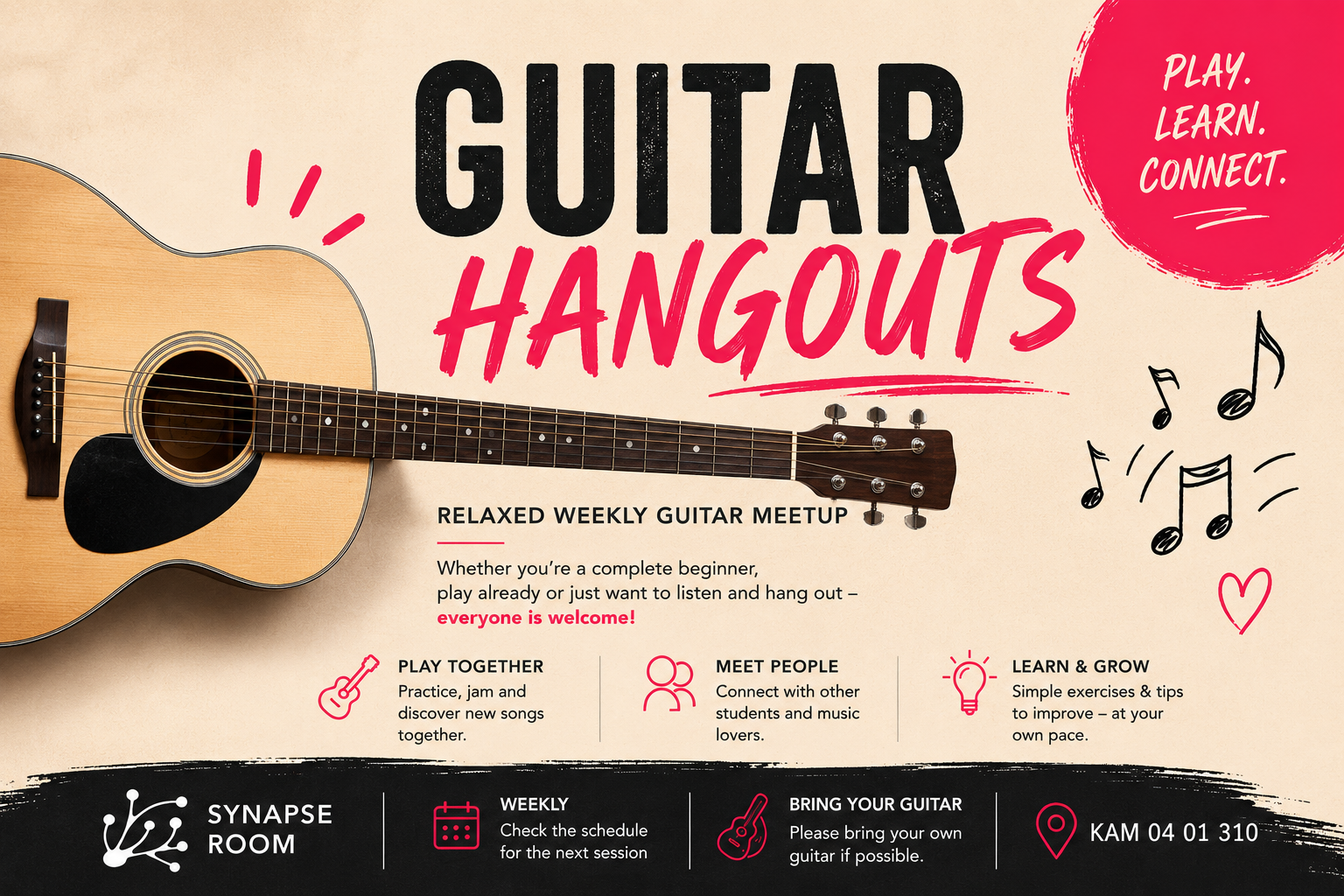 Guitar Hangouts Poster